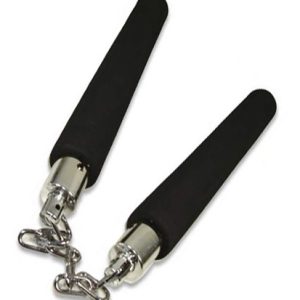 NUNCHAKU NINJA 12" BLACK FOAM CHAIN 0675BK