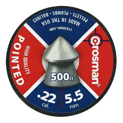CROSMAN POINTED PELLETS 5.5MM 500PC