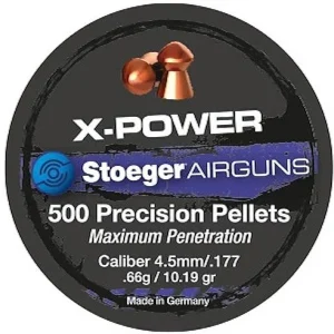 STOEGER PELLETS X POWER 4.5MM 500PC 10.19GR